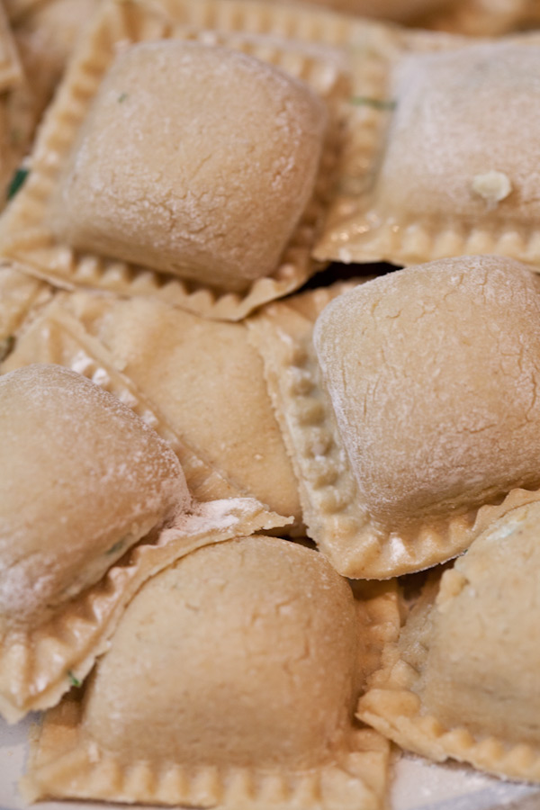 Ravioli made with whole wheat flour