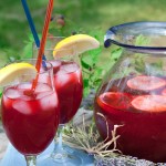 Infuse a little summertime into your lemonade with black raspberry and lavender