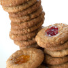 Oatmeal, peanut butter and jelly cookies