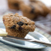 Apple-blueberry bran muffins
