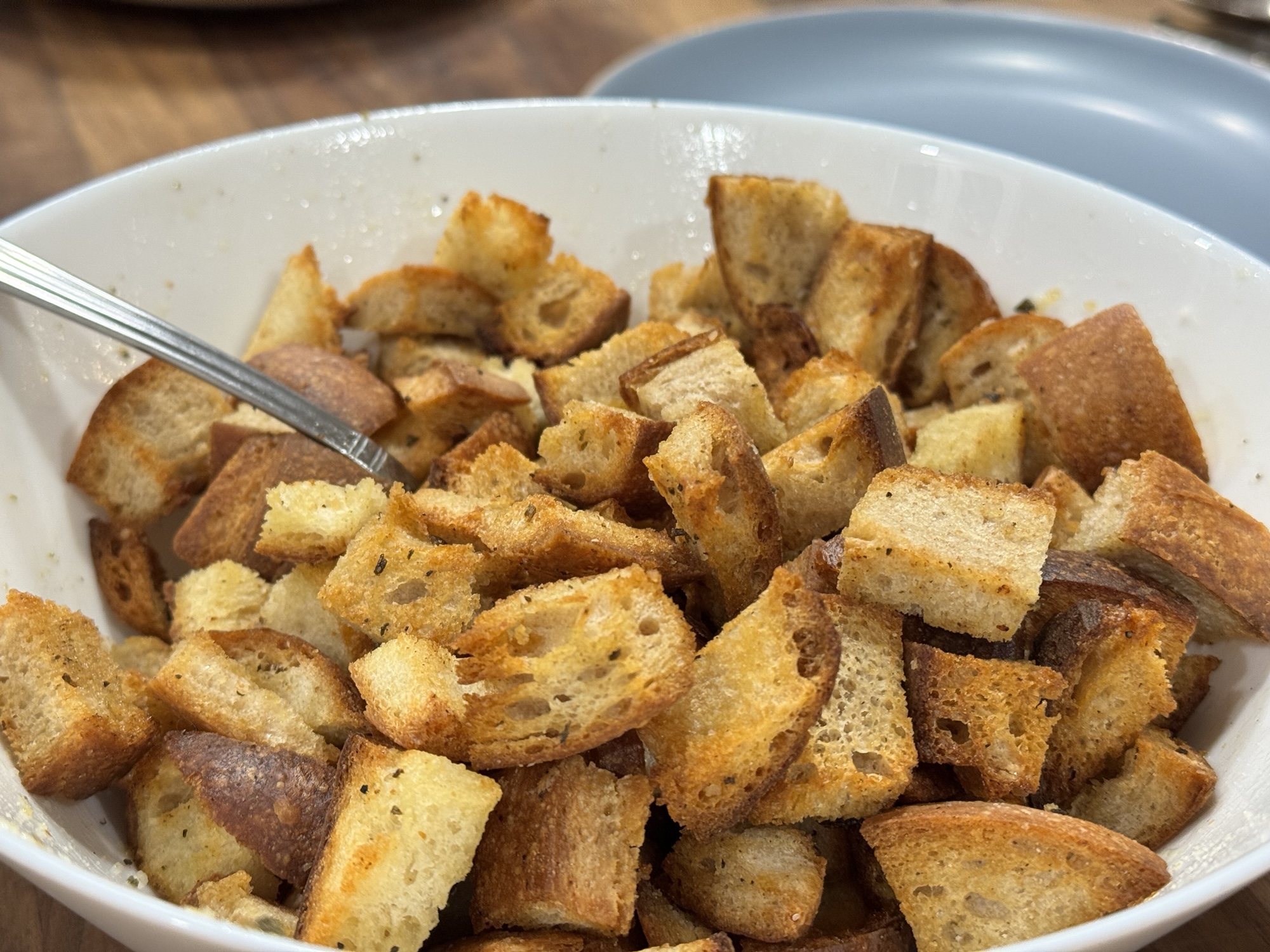 Sourdough Rosemary croutons